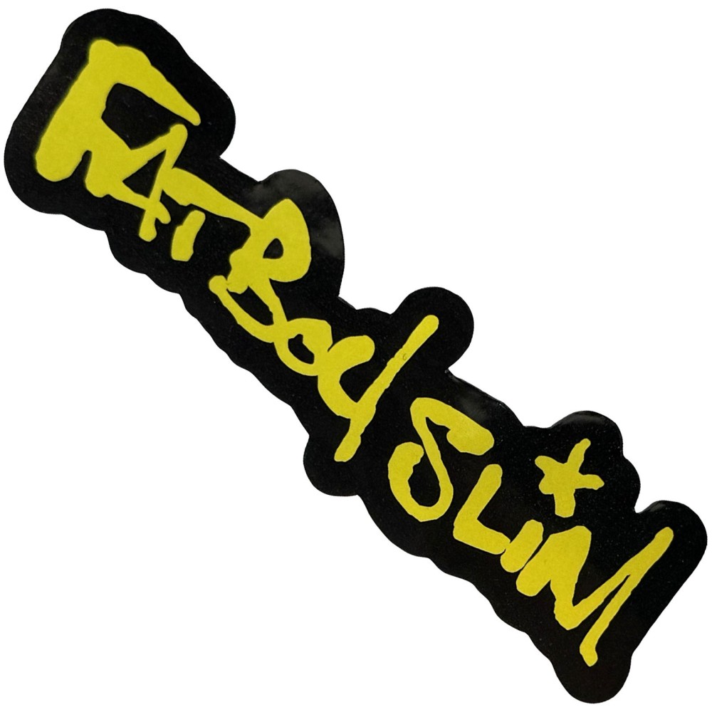 Fatboy Slim - Logo Sticker - Black/Yellow